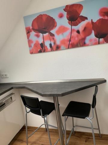 Zentrales Dachgeschossapartment In Leichligen 莱希林根 外观 照片